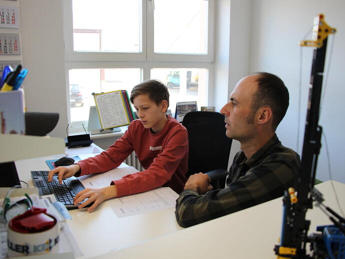 Young person at the office