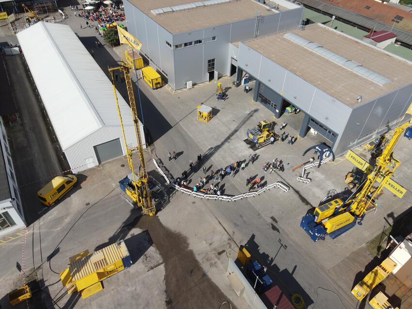 Aerial view of the KGS factory in Renchen