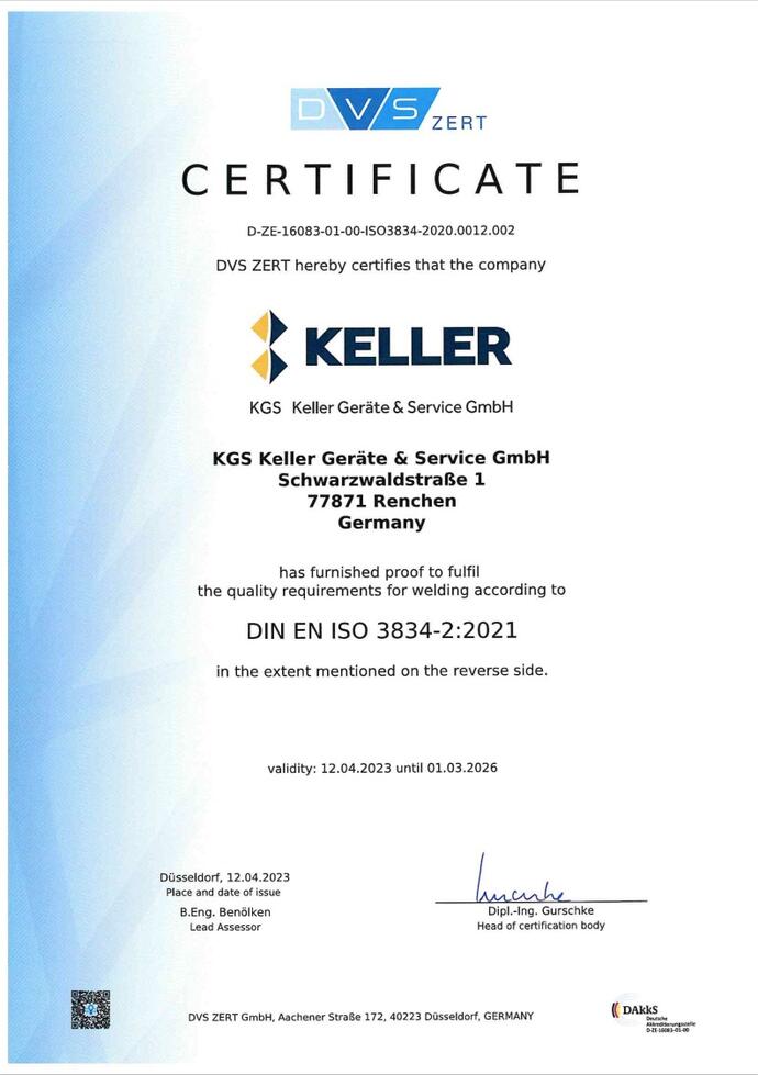 Welding Standard ISO 3834-2:2021