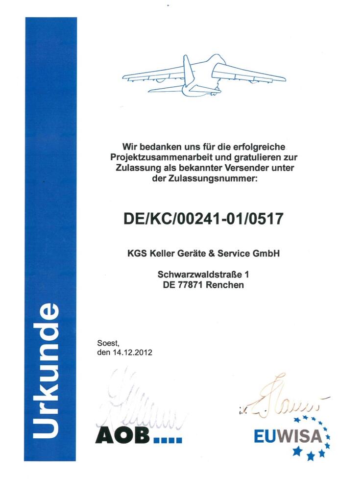 Bekannter Versender